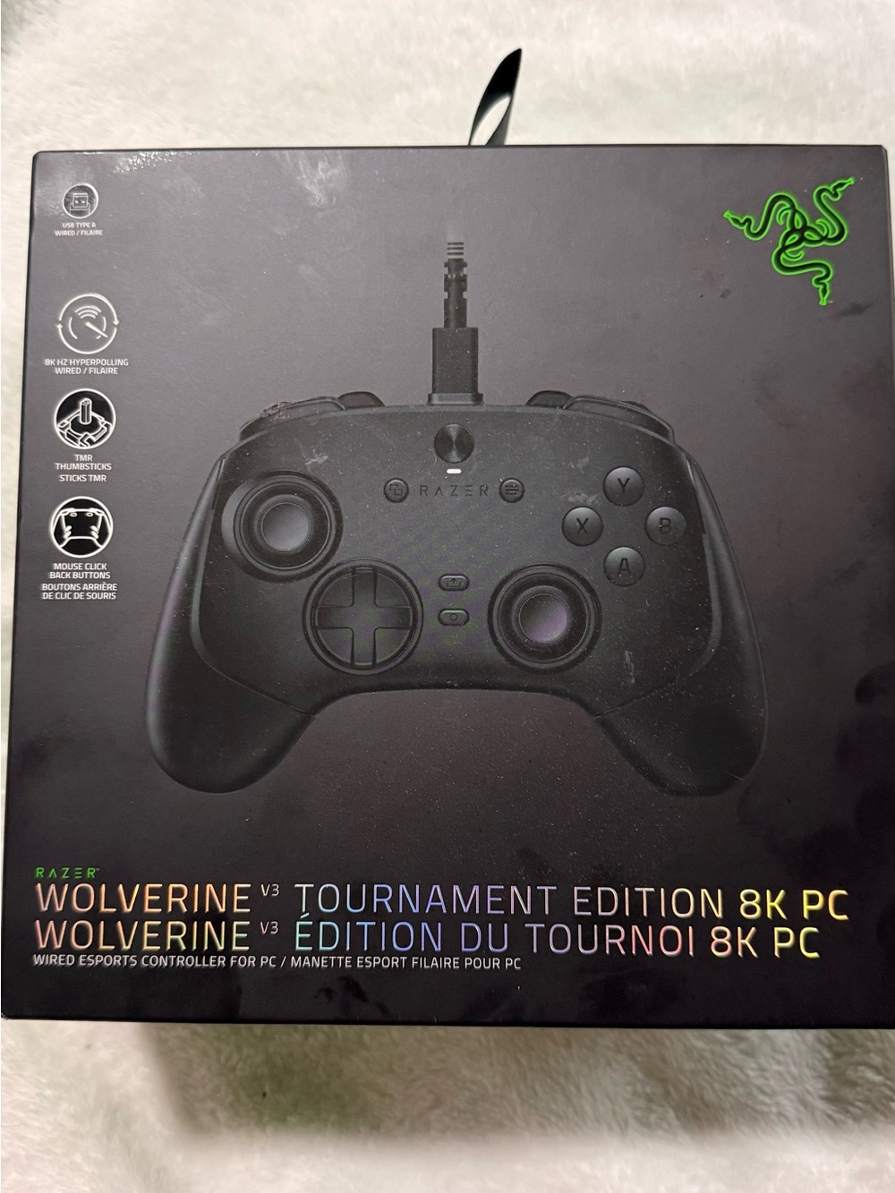 Razer Wolverine V3 Tournament Edition Controller - Black with Green Logo
